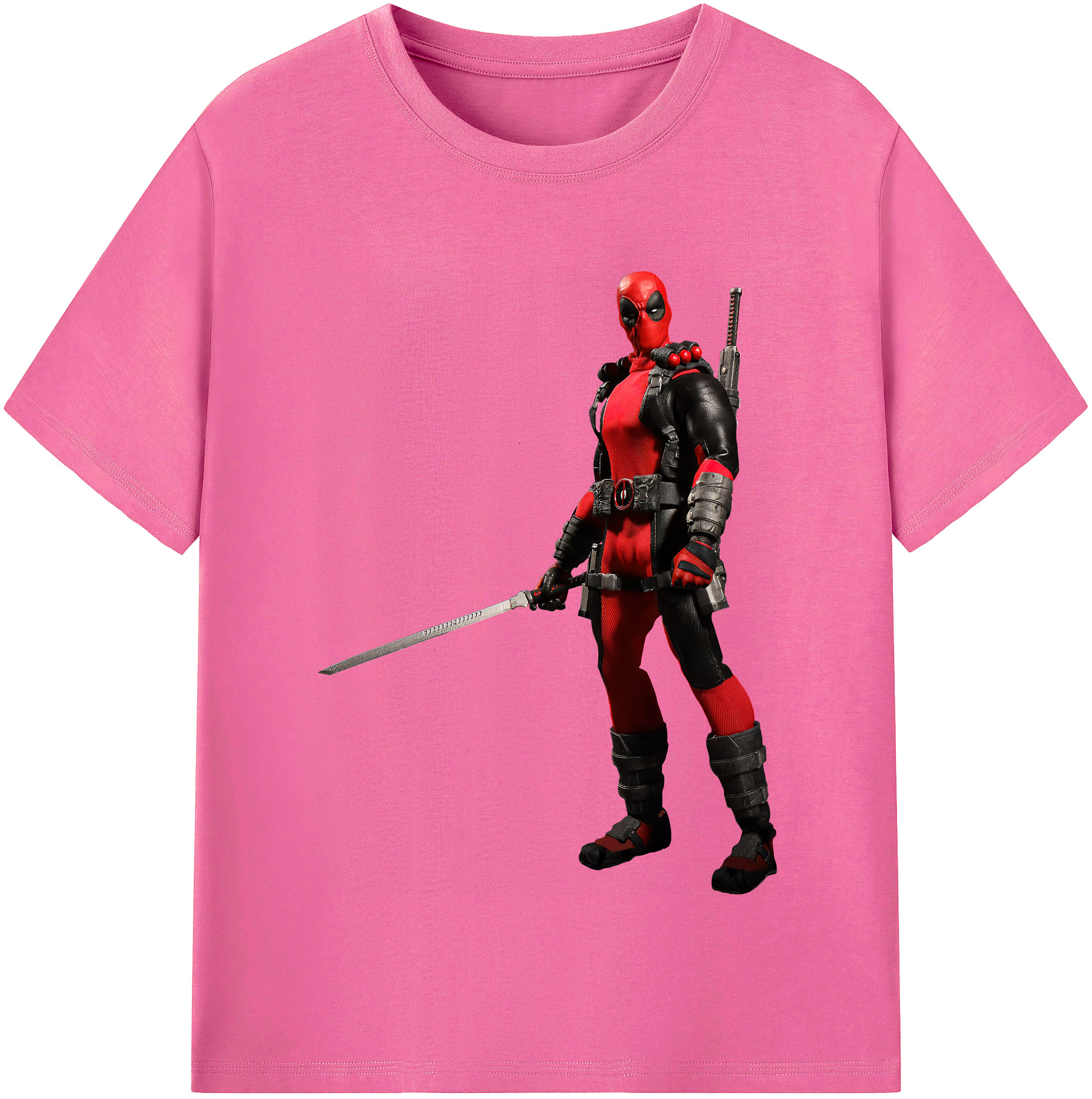 （画像用） Deadpool デッドプール レディースカジュアルプリントTシャツ（綿100％）